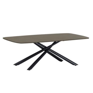 Холна маса БЕНИТА- бежов цвят плот от закалено стъкло