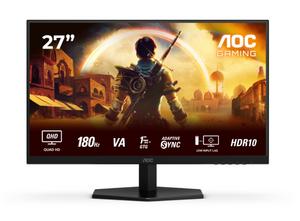 Монитор AOC Q27G42XNE, 27' Fast VA WLED, 2560x1440@180Hz, 1ms GtG, 0.5ms  MPRT, 300cd m/2, 5000:1, 80M:1 DCR, Adaptive Sync, FlickerFree, Low Blue Light, 2Wx2, Tilt, 2xHDMI, DP