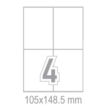 Самозалепващи етикети 105x148.5 4 бр.