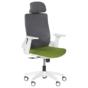 Президентски стол Миглена 46 - тъмнозелена седалка, сива облегалка