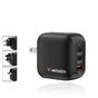 Зарядно устройство Verbatim Mini GaN Charger 70W 3 Port US plug with EU and UK adaptors