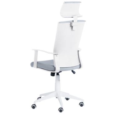 Директорски стол МАЛИК-снимка отзад, бял цвят