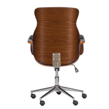 Директорски стол ПИМЕН- снимка отзад, дърво