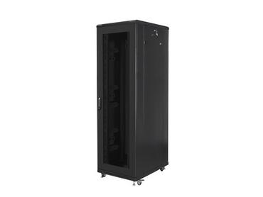 Комуникационен шкаф Lanberg rack cabinet 19' free-standing 42U / 800x800 self assembly flat pack with mesh door, black