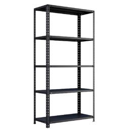 Метален стелаж FRT 180х90х40 см 70 кг/рафт- черен, 5 рафта