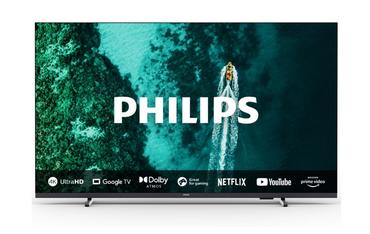 Телевизор Philips 55PUS7409/12, 55' 4K UHD LED, 3840x2160, DVB-T/T2/T2-HD/C/S/S2, 60Hz, Pixel Precise UHD, HDR+, Google TV, Dolby Atmos, VRR, 3*HDMI, 2*USB, 802.11ac, 20W RMS, Black