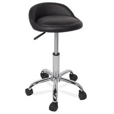 Бар стол МИЛИЦА - черен цвят седалка, с облегалка