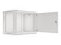Комуникационен шкаф Lanberg rack cabinet 19' wall-mount 9U/600x450 for self-assembly with metal door grey (flat pack)