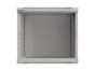 Комуникационен шкаф Lanberg rack cabinet 19' wall-mount 9U/540x350 (flat pack) with glass door grey