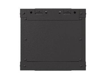 Комуникационен шкаф Lanberg rack cabinet 10' wall-mount 4U/300x300 (flat pack) with glass door black