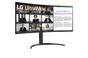 Монитор LG 34WR55QK-B 34' UltraWide AG , Curved 21:9 VA Panel, 5ms, 3000:1, 300 cd/m2, WQHD 3440x1440, HDR10, sRGB 99% , USB type-C 65W , 100Hz, HDMI, DisplayPort, PBP, Height Adjustable, Tilt, Reader Mode, Headphone Out, Black