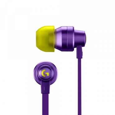 Слушалки Logitech G333 Gaming Headphones, Cable Management, Custom-length Cable, Dual Dynamic Drivers, Purple