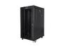 Комуникационен шкаф Lanberg rack cabinet 19' free-standing 22U/800x800 (flat pack) with glass door lcd black v2