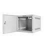 Комуникационен шкаф Lanberg rack cabinet 10” wall-mount 4U / 280x310 for self-assembly (flat pack) with metal door, grey