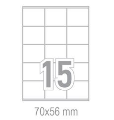Самозалепващи етикети 70x56 15 бр.