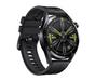 Часовник Huawei Watch GT 3 46mm, Active Jupiter-B19S, 1.43', Amoled, 466x466, PPI 326, 4GB, Bluetooth 5.2 supports BLE/BR/EDR, 5ATM, NFC, GPS, Battery 455 maAh, Black Fluoroelastomer Strap