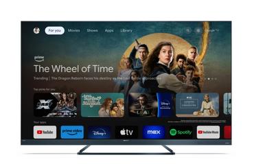Телевизор Sharp 65FQ5EG, 65' QLED  GOOGLE TV, 4K Ultra HD 144Hz Quantum Dot 3840x2160 Aluminium Slim Frameless, AQUOS AI, DVB-T/T2/C/S/S2, 500 NIT, Active Motion 1400, HARMAN/KARDON, HDR10, Dolby Atmos, Dolby Vision, DTS:X, Google Assistant, HDMI eARC, Mi