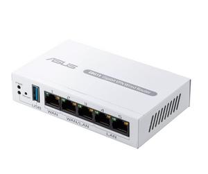 Рутер Asus Business Gigabit VPN wired router, ExpertWiFi EBG15, 1 gigabit WAN+2 gigabit WAN/LAN, USB port backups, Bluetooth® 3.0, SDN, customized guest portal, Commercial-Grade Network Security & VPN, wall mounting, White