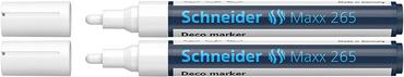2 броя хоризонтално разположен Маркер тебешир Schneider Maxx 265 бял