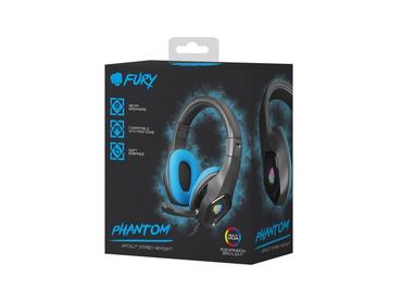 Слушалки Fury Gaming Headset Phantom Black-Blue