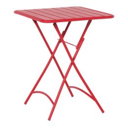 Сгъваема градинска маса РУБИНА- червен цвят