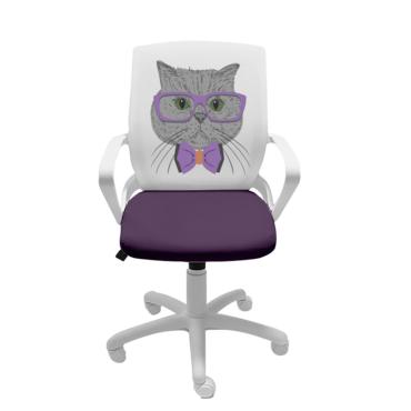 Детски стол КОТЕ - снимка отпред, с коте