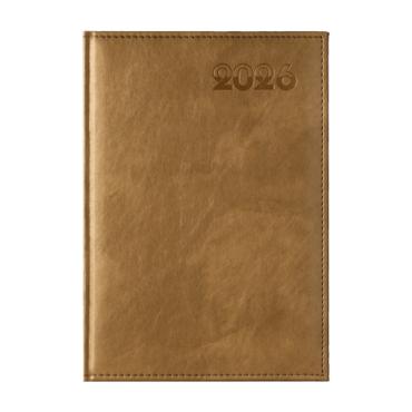 Календар - бележник ДИПЛОМАТ А4- златист цвят корица
