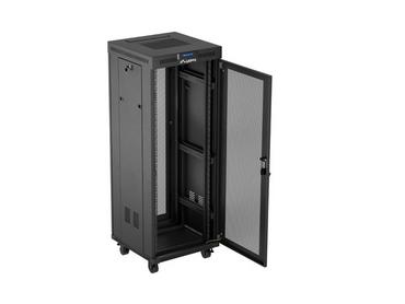 Комуникационен шкаф Lanberg rack cabinet 19' free-standing 32U/600X600 (FLAT PACK) with mesh door LCD black