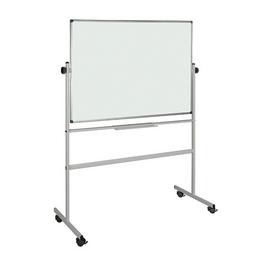 Бяла магнитна дъска 120х180 см мобилна - снимка отпред, сглобена