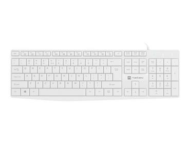 Клавиатура Natec Keyboard Nautilus US Layout White