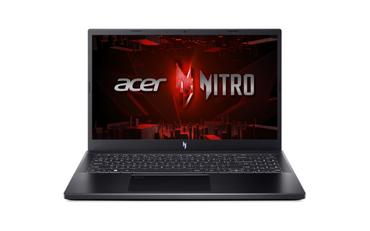 Лаптоп Acer Nitro V15, ANV15-51-55LV, Intel Core i5-13420H (up to 4.60 GHz, 12MB), 15.6' FHD IPS SlimBezel 144Hz, 16GB DDR5, 512GB PCIe NVMe SSD, GeForce RTX 3050 6GB GDDR6, INTEL 2X2 AX+BT, HD Cam, FP, KB Backlight, Linux, Black