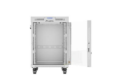 Комуникационен шкаф Lanberg rack cabinet 19' free-standing 15U/600x800 (flat pack) with glass door lcd grey v2