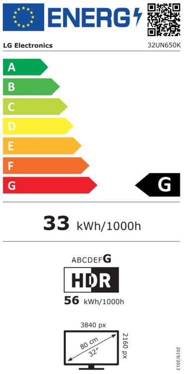 Монитор LG 32UN650K-W, 31.5' UltraFine UHD LED AG, IPS, DCI-P3 95%, 5ms, 350 cd/m2, 1000:1, 3840x2160, HDR 10, HDMI, DisplayPort, Radeon FreeSync, Dynamic Action Sync, Headphone out, Height, Tilt, Speaker, Black