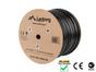 Кабел Lanberg LAN cable CAT.6 utp 305m solid outdoor gel-filled cu black fluke passed