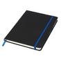 Бележник NOIR MEDIUM A5-син цвят лента, ластик