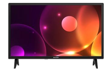 Телевизор Sharp 24FA2E, 24' LED HD 1366x768, 100 000:1, DVB-T/T2/C/S/S2, Active Motion 100, Speaker 2x3W, Dolby Digital, CI+, 3xHDMI, 2xUSB, Bluetooth, LAN, Video/Audio input (3 x RCA), 2 pole Stand