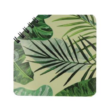 Комплект джобно тефтерче DESIGNS CUT зелени листа