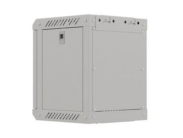 Комуникационен шкаф Lanberg rack cabinet 10' wall-mount 6U/300x300 (flat pack) with glass door grey