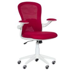 Работен стол АННА -цвят бордо, бяла основа