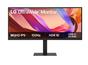 Монитор LG 34U650A-B, 34' UltraWide  21:9, IPS, Curved, 100 Hz, 5ms, 1000:1, 300cd/m2, WQHD 3440x 1440, sRGB 99%, HDR 10, HDMI, DisplayPort, USB-C, PD- 96 W, DP, Reader mode, Dynamic Action Sync, PIP, PBP, Tilt, Height (Range), Pivot, Speacers 2x7W, LG Sw