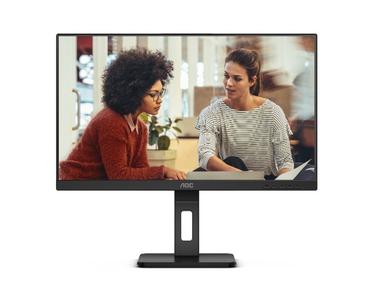 Монитор AOC 27E3QAF, 27' IPS WLED, 1920x1080@75Hz, 4ms GtG, 300cd m/2, 1000:1, 20M:1 DCR, Adaptive Sync, FlickerFree, Low Blue Light, 2Wx2, Tilt, Height Adjust, Pivot, Swivel, D-SUB, HDMI, DP