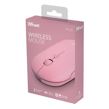 Мишка TRUST Puck Wireless & BT Rechargeable Mouse Pink