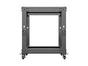 Комуникационен шкаф Lanberg open rack 19' 12U 600x600-1100 adjustable black