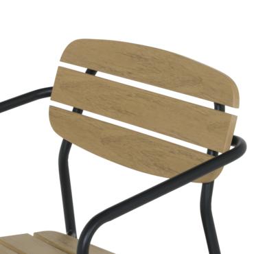 Градински стол ЙОВАН- облегалка от дърво