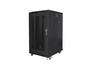 Комуникационен шкаф Lanberg rack cabinet 19' free-standing 22U/600x800 (flat pack) with mesh door black