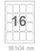 Самозалепващи етикети 99.1x34 16 бр.