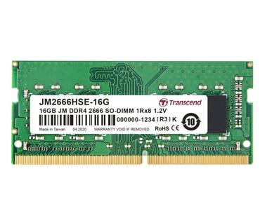 Памет Transcend 16GB JM DDR4 2666Mhz SO-DIMM 1Rx8 2Gx8 CL19 1.2V