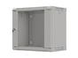 Комуникационен шкаф Lanberg rack cabinet 19' wall-mount 9U/540x350 (flat pack) with glass door grey