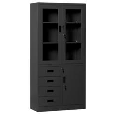 Архивен шкаф BTL S със стъклени врати 185х90х40 см