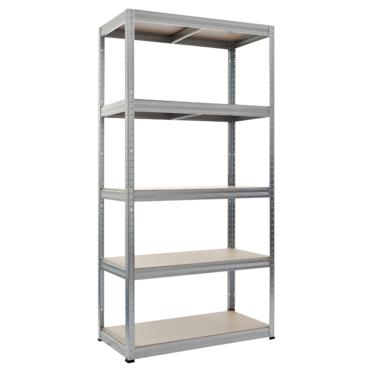 Метален стелаж 180x90x45 см - 5 рафта, цинк